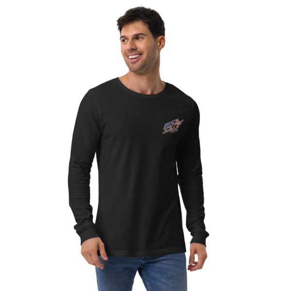 AMerican Flag and Eagle Patriotic Roll Out PTSD Long Sleeve Tee